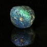 Ancient iridescent monochrome glass bead 383MMB